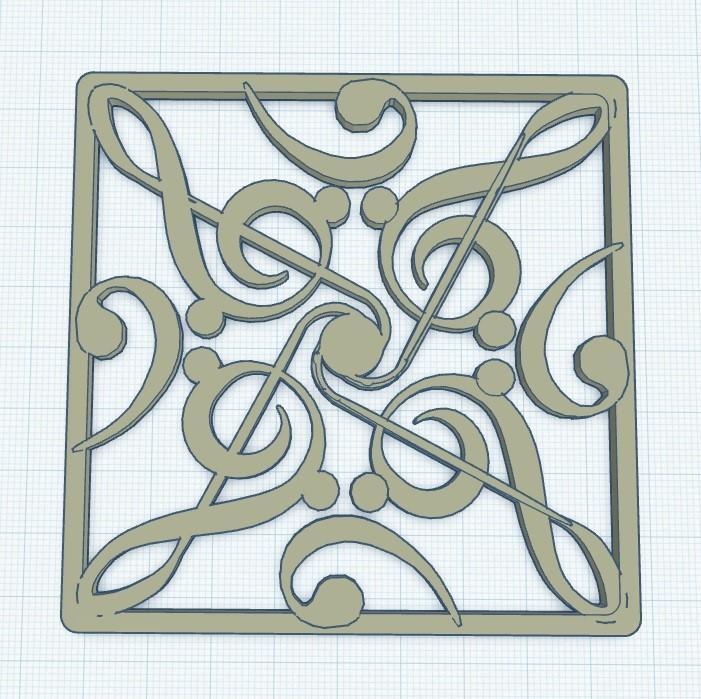 Note key coaster