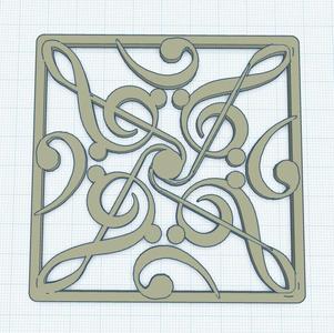 Note key coaster