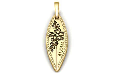 Aloha Surfboard Pendant