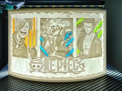 Lithophane - Monster Trio - ONE PIECE