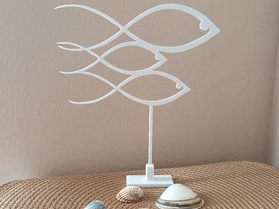 Fish decoration in the stand