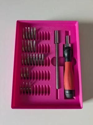 Gridfinity 4mm Screwdriver Holder   