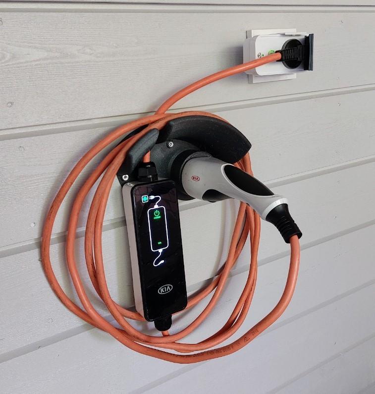 EV Charger + Cable Holder
