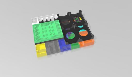 Root - One-Box Organizer for all Factions, Hirelings, Landmarks, Clearing Markers & Partisans