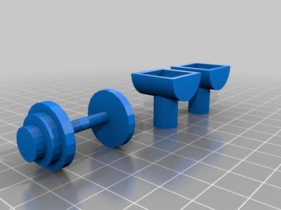 dumbell and stand