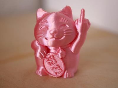 3D printer lucky cat test