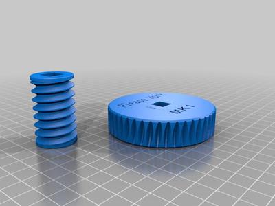 Worm Gear with 10mm Square Shaft