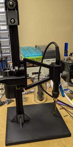 Heat Set Insert Press Base for Adafruit Soldering Iron Rig
