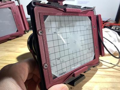 4x5 Ground Glass Holder frame