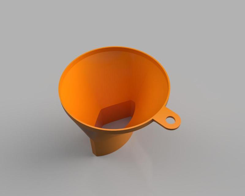 Kleiner Trichter, Übergang von 90mm rund auf Einfüllöffnung Futtersäule