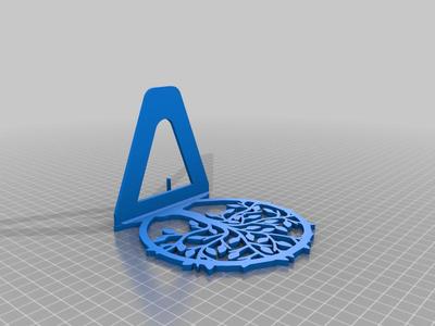 Celtic tree book support for hanging shelf