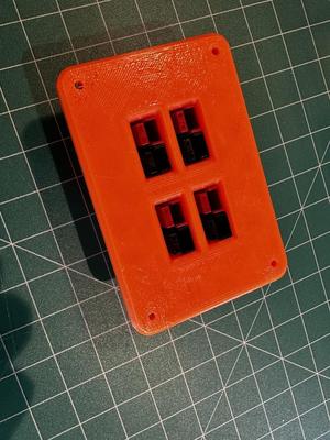 Anderson Power Pole 4x Faceplate Ham Radio ARES/RACES Compatible