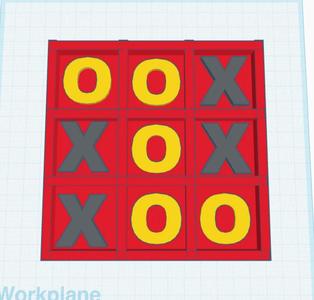 Tic tac toe game board   