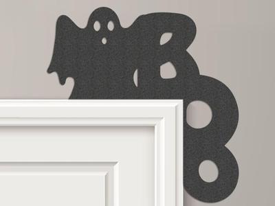 Ghost Boo Door Frame Topper