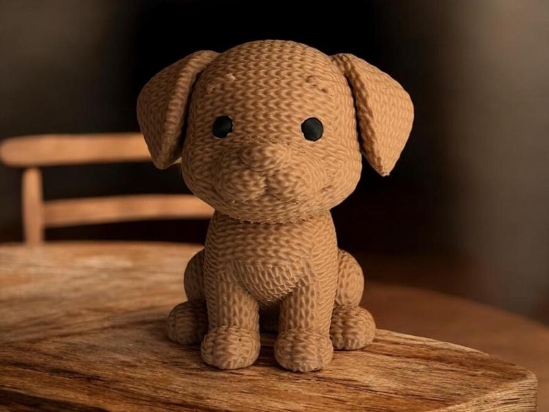 Cute Knitted Dog