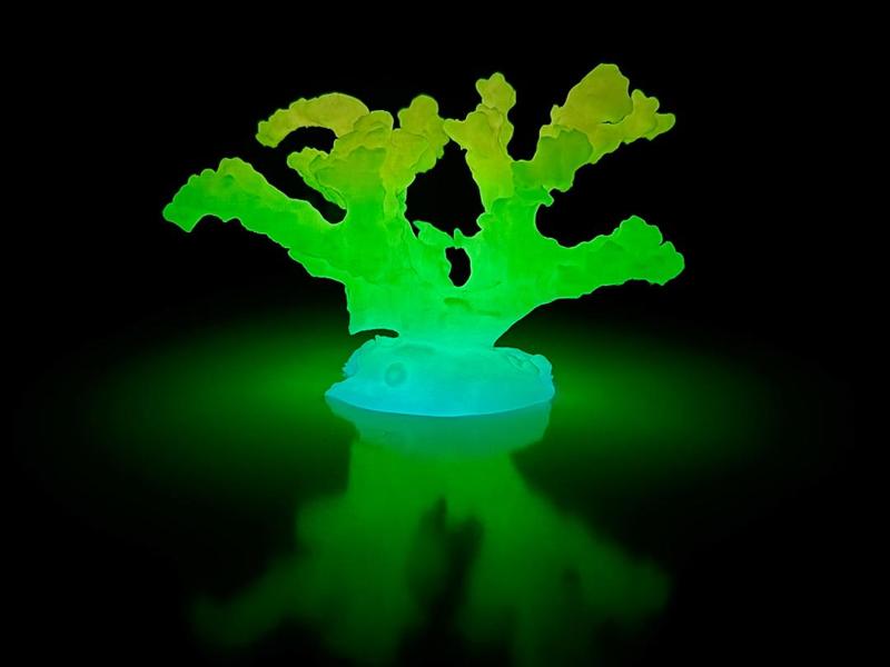 The Glowing Acropora Coral – Bioluminescent Deco