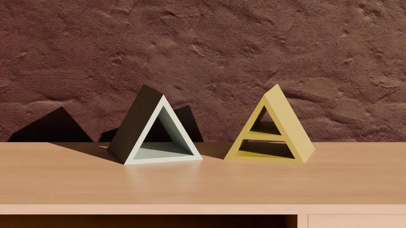 Simple "A" Book Holder - Home Decoration   