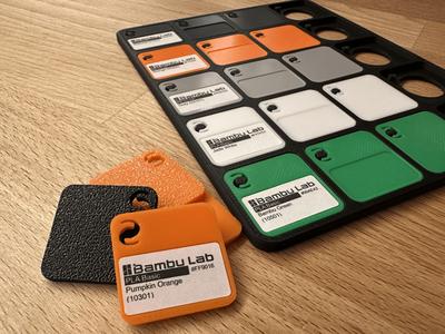 Bambu Style Filament Swatch with Label