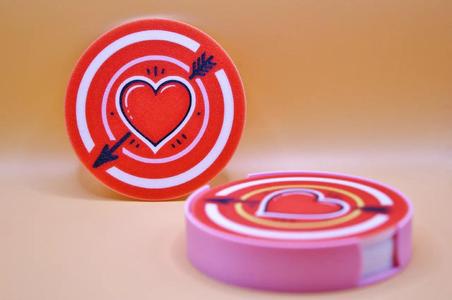 Love coasters with box   