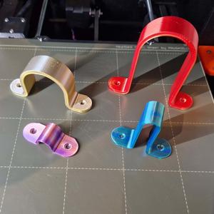 Pipe bracket with flanges, in all sizes