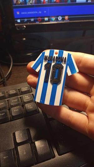 Maradona shirt keychain