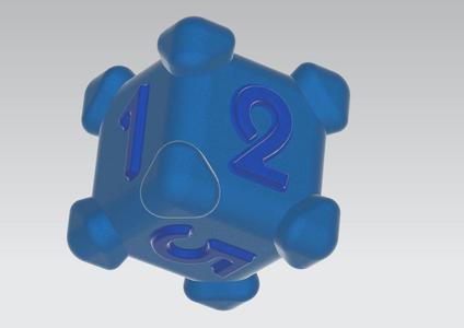 Rounded dice