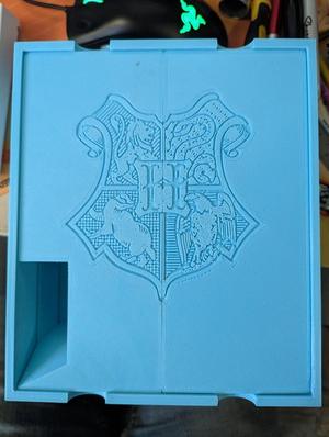 Harry Potter/Hogwarts themed dice tower for magnetic box