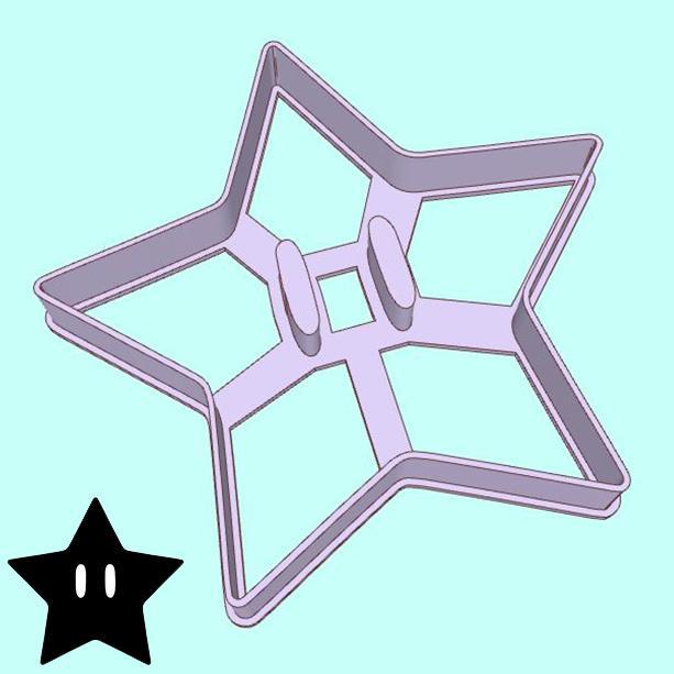 The Super Mario Bros. cookie cutters - Starman