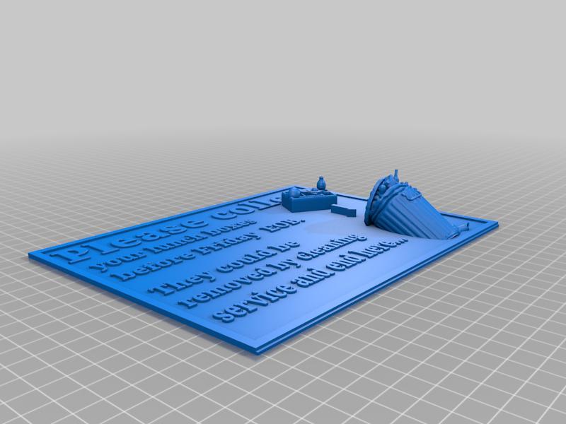 Office Information Sign Series >Fridge<