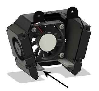 Ender 3 Max Hotend Fan Panel