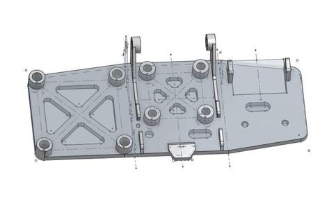 Rainbow fixed wing FC VTX GPS plate