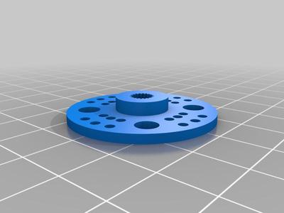 servo circular shaft whit holes