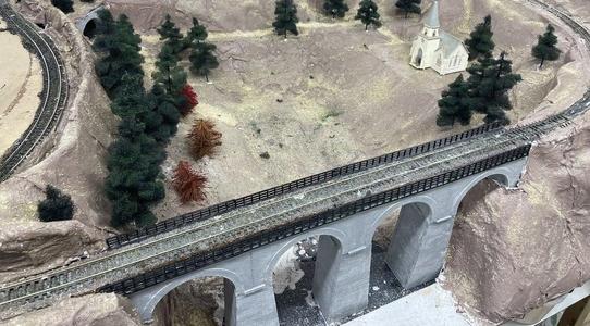 HO Scale Railroad Trestle Bridge