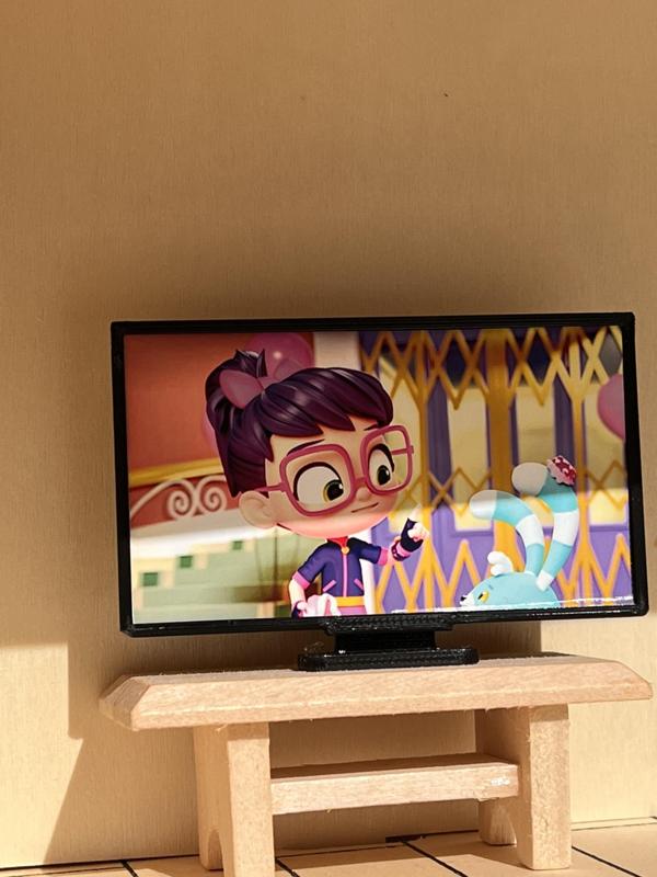 Miniaturized TV for dollhouses