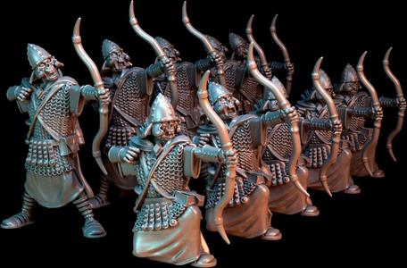 Sassanid Archers on foot - LEGIO IX HISPANA - Cursed Legion of Moloch