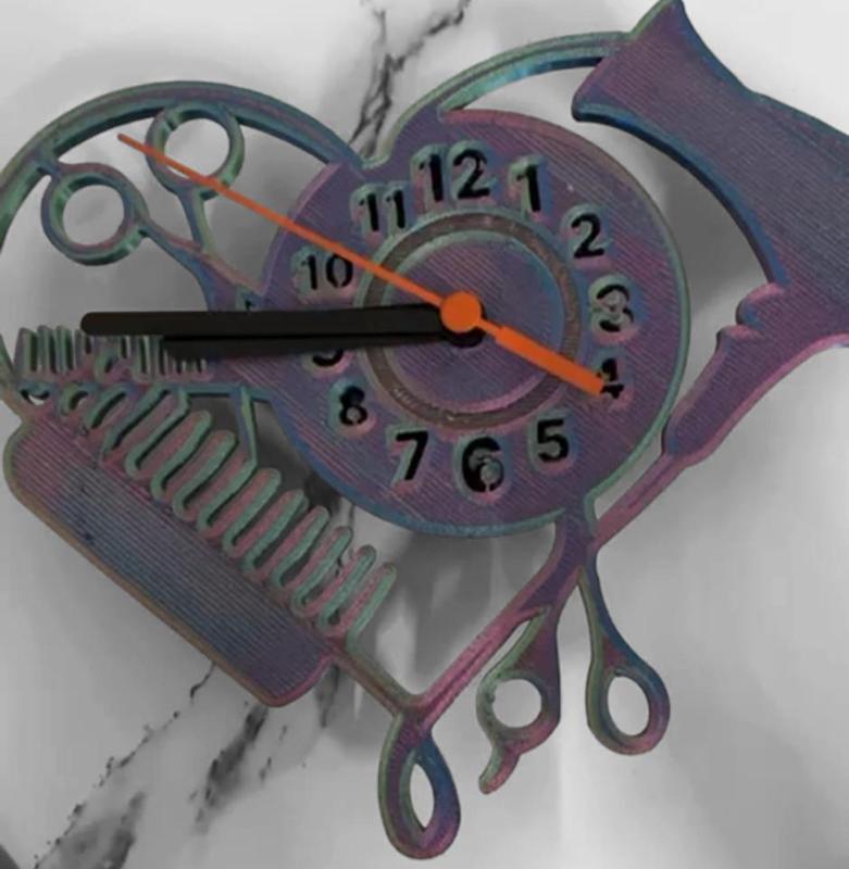 Hairdresser's wall clock