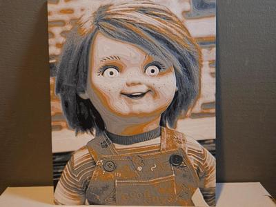 Chucky wonna play Hueforge 3d art