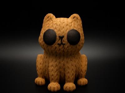 Cute Knitted Cat