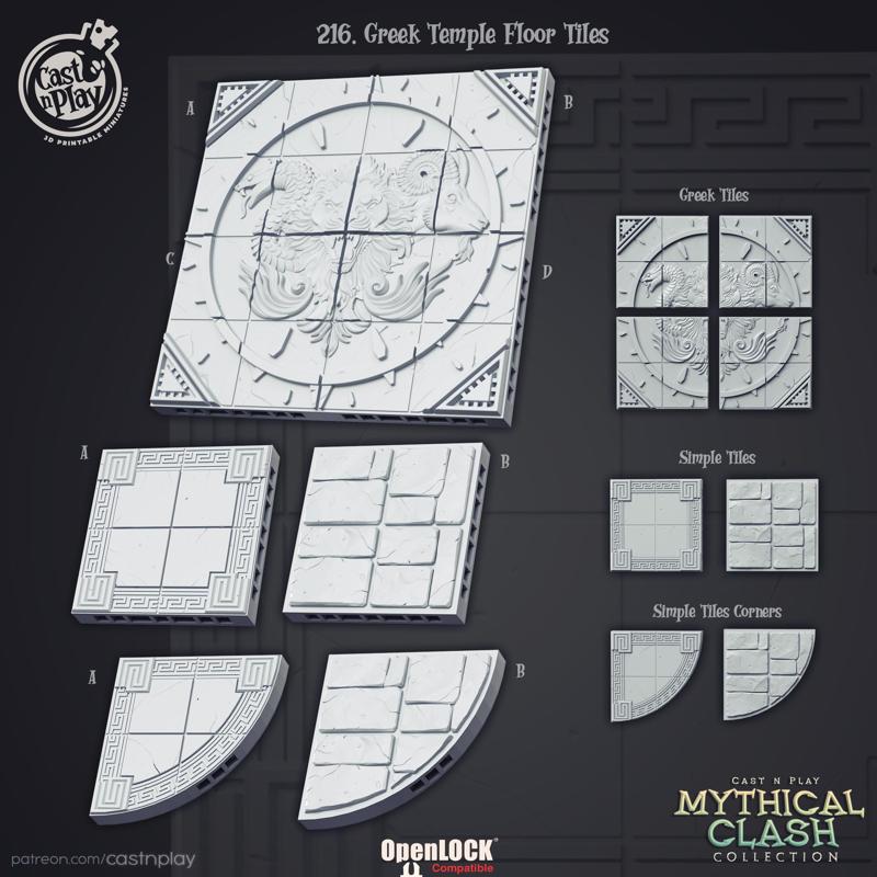 Greek Temple Floor Tiles