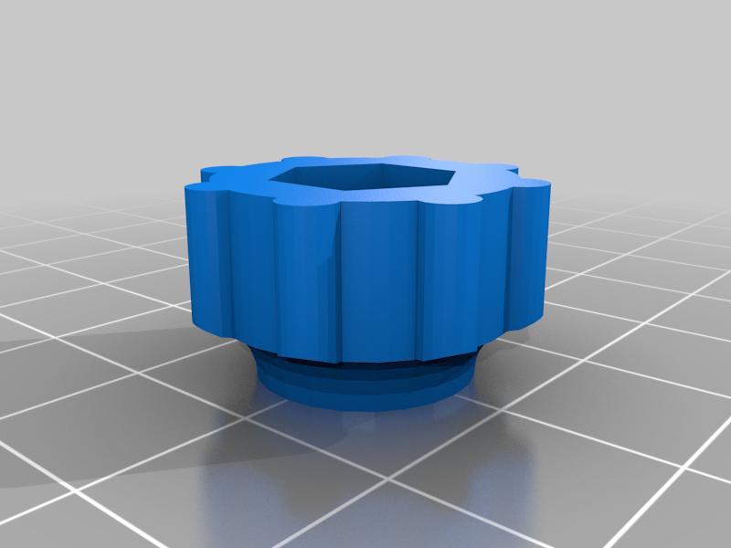 Stop for Festool FS track - knob with thicker bottom