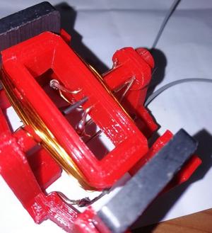 Motor con imanes de ferrita de 25 x 20 x 5