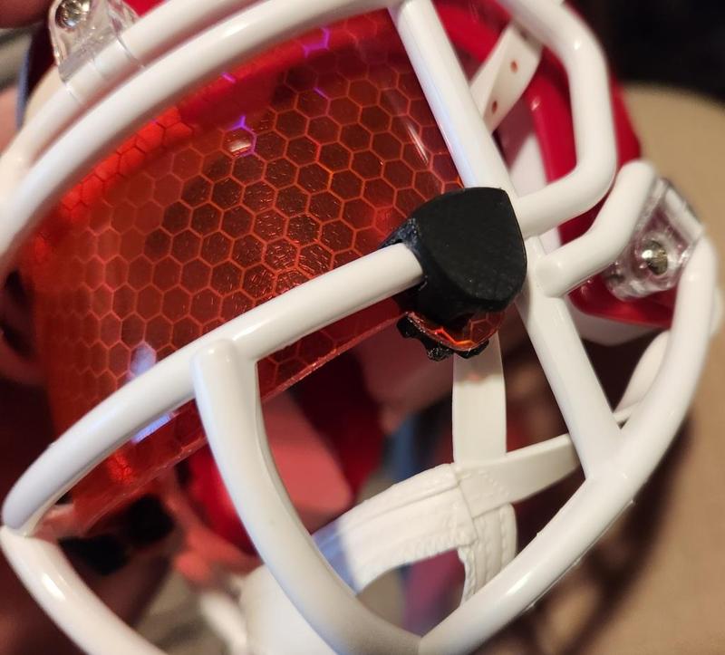 Mini Collector's Football Helmet Visor Mounting Clip