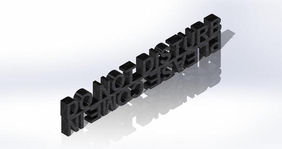 Rotatable Do Not Disturb/Please Come In Sign