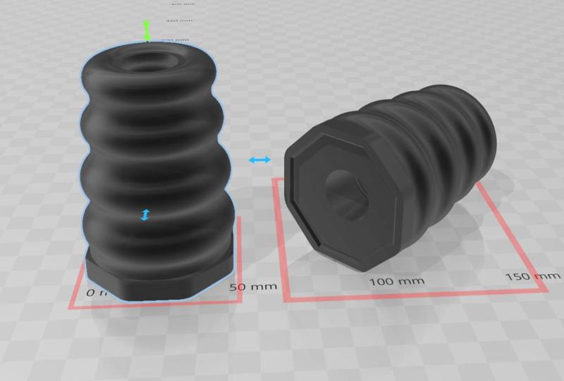 Dust-cover for shocks on a Toyota Corolla E8 (AE82)