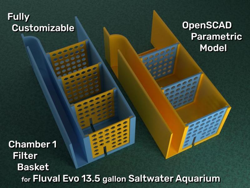 Filter Basket for Fluval Evo 13.5 gallon Reef Aquarium