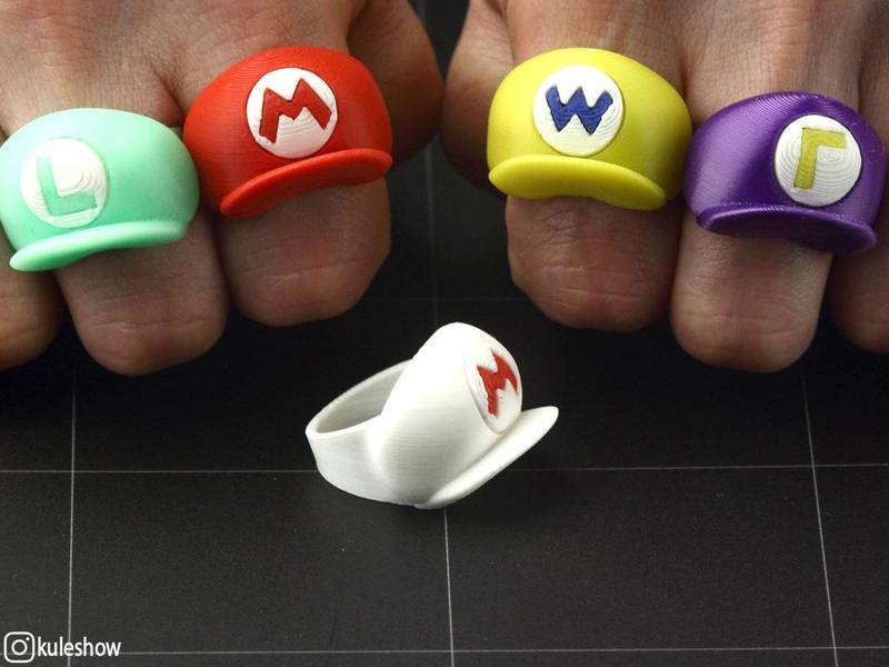 Mario Hat Rings 