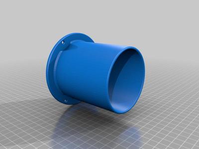 Parametric screw-on bedside cup holder