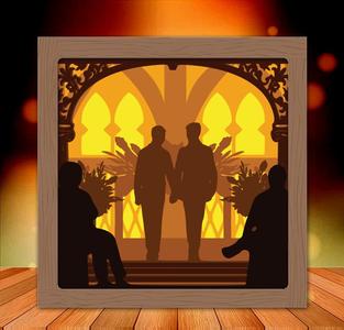 Mr and Mr Wedding light box 2
