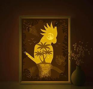 Parrot Beach Sea light box