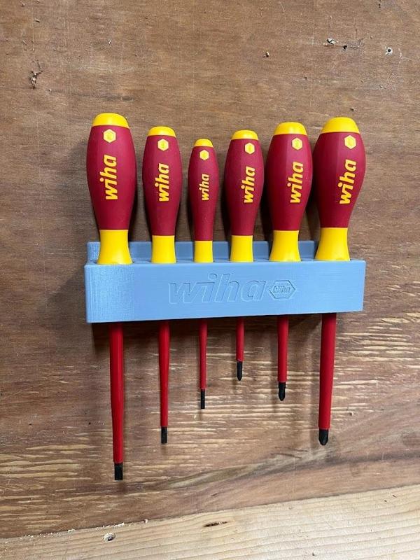 Wiha 6 Peice Screwdriver Set Holder 35890